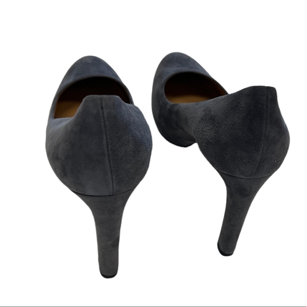 I am selling my grey suede Salvatore Ferragamo 9 1/2 high heels brand new